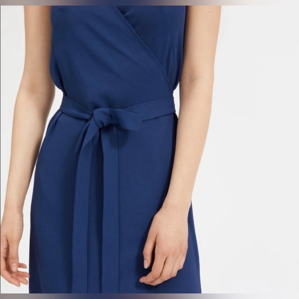 Everlane Japanese GoWeave Tank Wrap Midi Dress, Size 4 - Picture 2 of 14